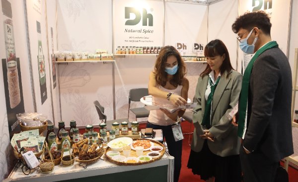 Gian hàng Dh Foods tại Hội chợ Thaifex tại Thái Lan vừa diễn ra cuối tháng 5/2022
