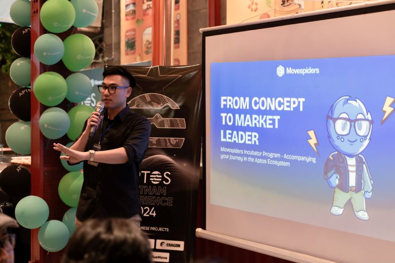 Trần Việt Anh – CEO MoveSpiders và Spiderum MoveSpiders Incubator Program là một “vườn ươm” hỗ trợ các startup trong hệ sinh thái Aptos khi cung cấp một bộ công cụ tài nguyên toàn diện, bao gồm advisor, tài trợ chiến lược và sự hướng dẫn trực tiếp.