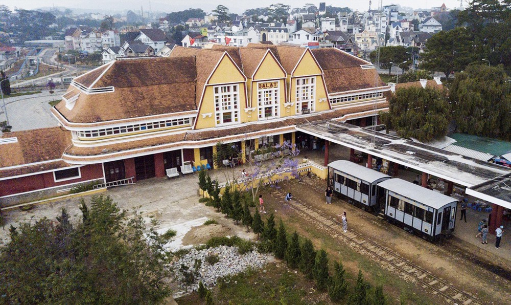 Ga Đà Lạt - điểm cuối của tuyến đường sắt Phan Rang - Đà Lạt. (Ảnh: tư liệu).