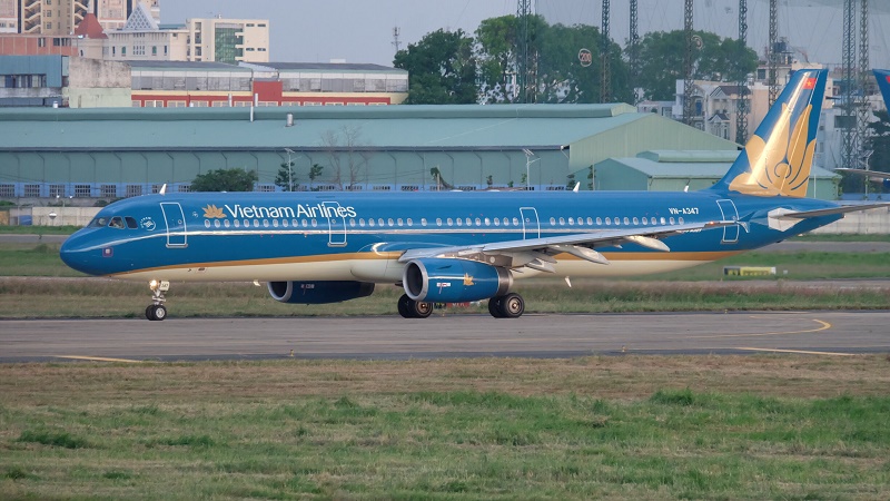 Một tàu bay A321 của Vietnam Airlines.