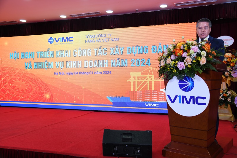 Ông Nguyễn Cảnh Tĩnh, Tổng giám đốc Tổng công ty Hàng hải Việt Nam.