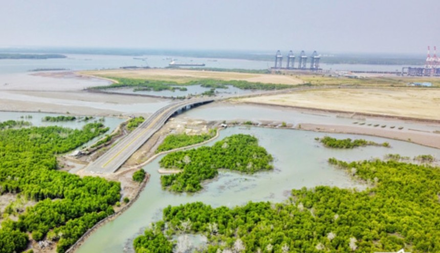 Vị trí triển khai Dự án đầu tư xây dựng Cảng tổng hợp và container Cái Mép Hạ. 