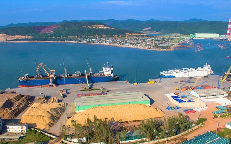 Một góc cảng biển Nghi Sơn - Thanh Hoá.