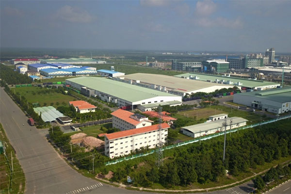 Một góc khu công nghiệp ở Chơn Thành, Bình Phước 