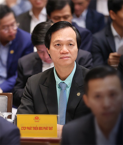 Ông Bùi Quang Anh Vũ - Tổng Giám đốc Công ty CP Phát triển Bất động sản Phát Đạt (PDR) tại hội nghị