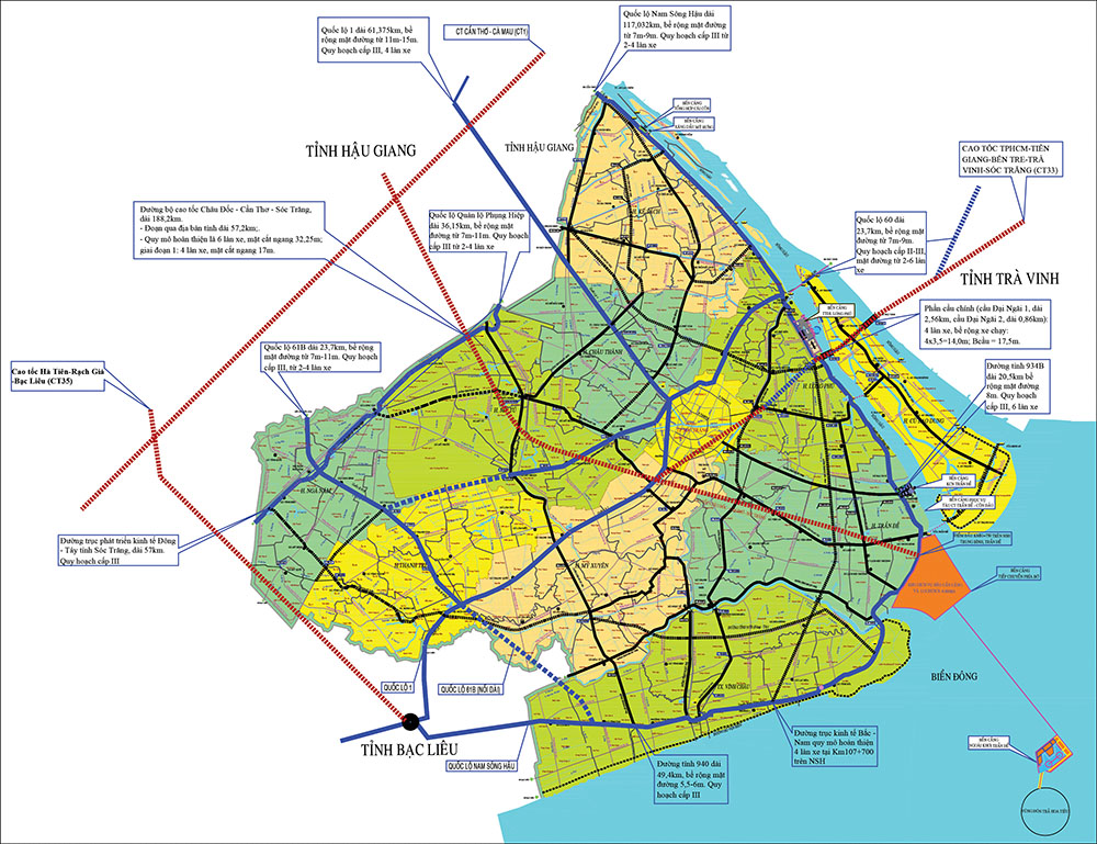 Hệ thống giao thông của tỉnh Sóc Trăng và kết nối liên vùng