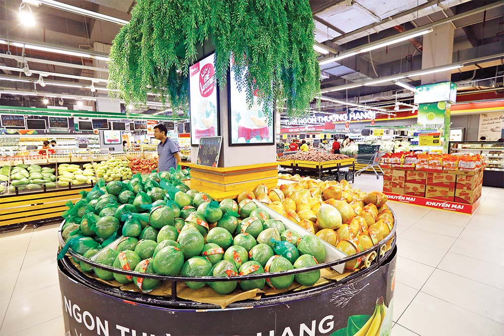 Thương hiệu trong nước xuất hiện ngày càng nhiều trên các kệ hàng siêu thị	Ảnh: Đức Thanh