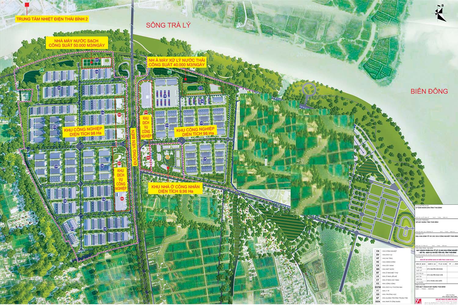 Phối cảnh Dự án Khu công nghiệp Hải Long tại Khu kinh tế Thái Bình, do Công ty Bảo Minh làm chủ đầu tư