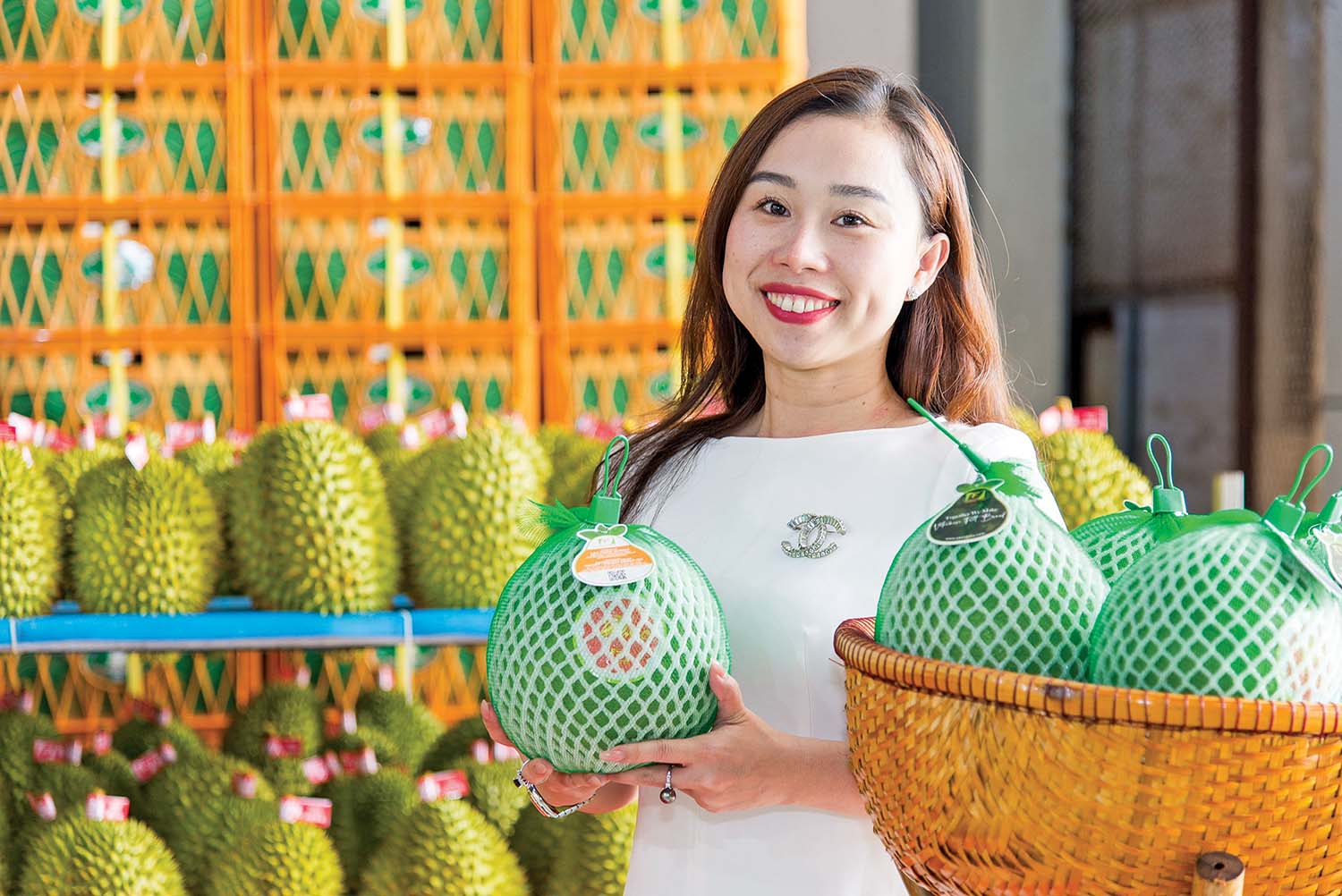 doanh nhân Ngô Tường Vy, CEO Công ty cổ phần  Tập đoàn Xuất nhập khẩu trái cây Chánh Thu
