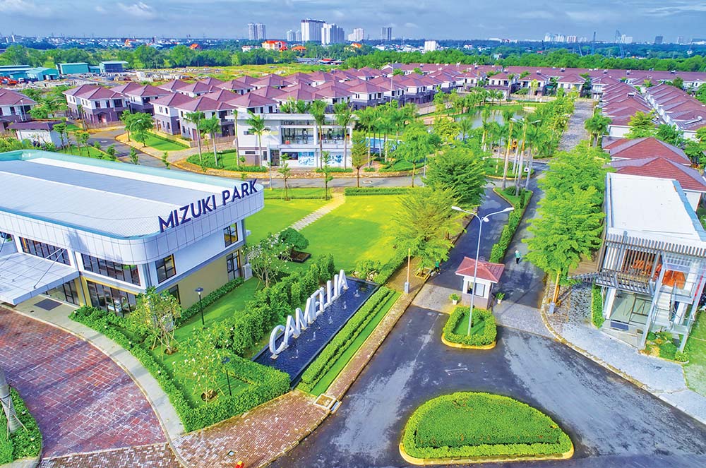 Thị trường bất động sản Việt Nam đang được các nhà đầu tư Nhật Bản quan tâm. Trong ảnh: Dự án Mizuki Park do Tập đoàn Nam Long hợp tác với đối tác Nhật Bản để phát triển 