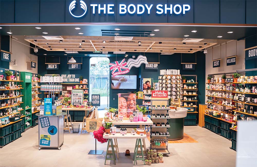 Sản phẩm đa dạng, thiết kế cửa hàng bắt mắt... là điểm mạnh của chuỗi The Body Shop