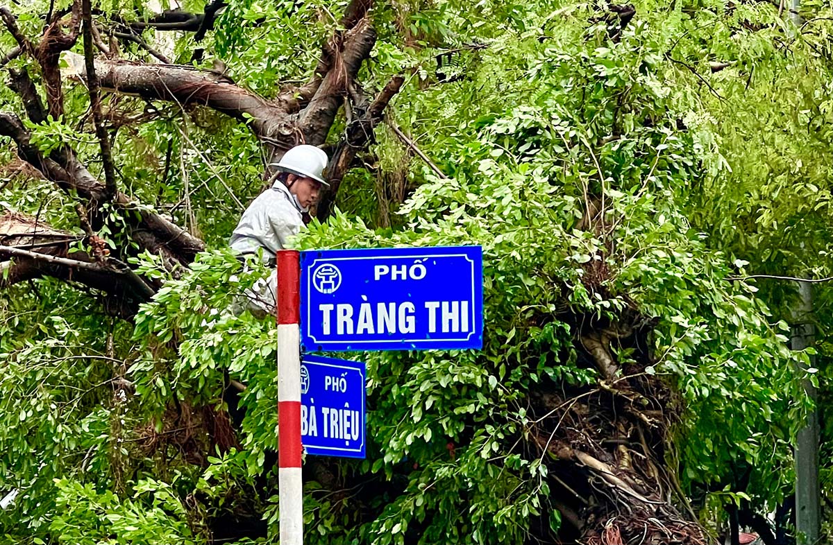 Tại ngã tư Tràng Thi - Bà Triệu 