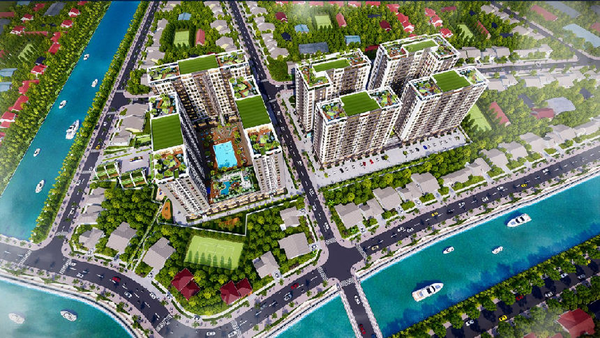 Phối cảnh Dự án Golden City tại Tây Ninh