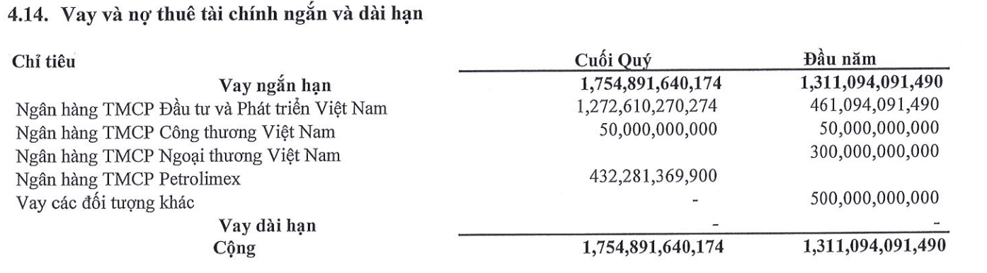 Chứng khoán DSC tăng vay nợ tại PG Bank trong 9 tháng đầu năm 2023 (Nguồn: Chứng khoán DSC)
