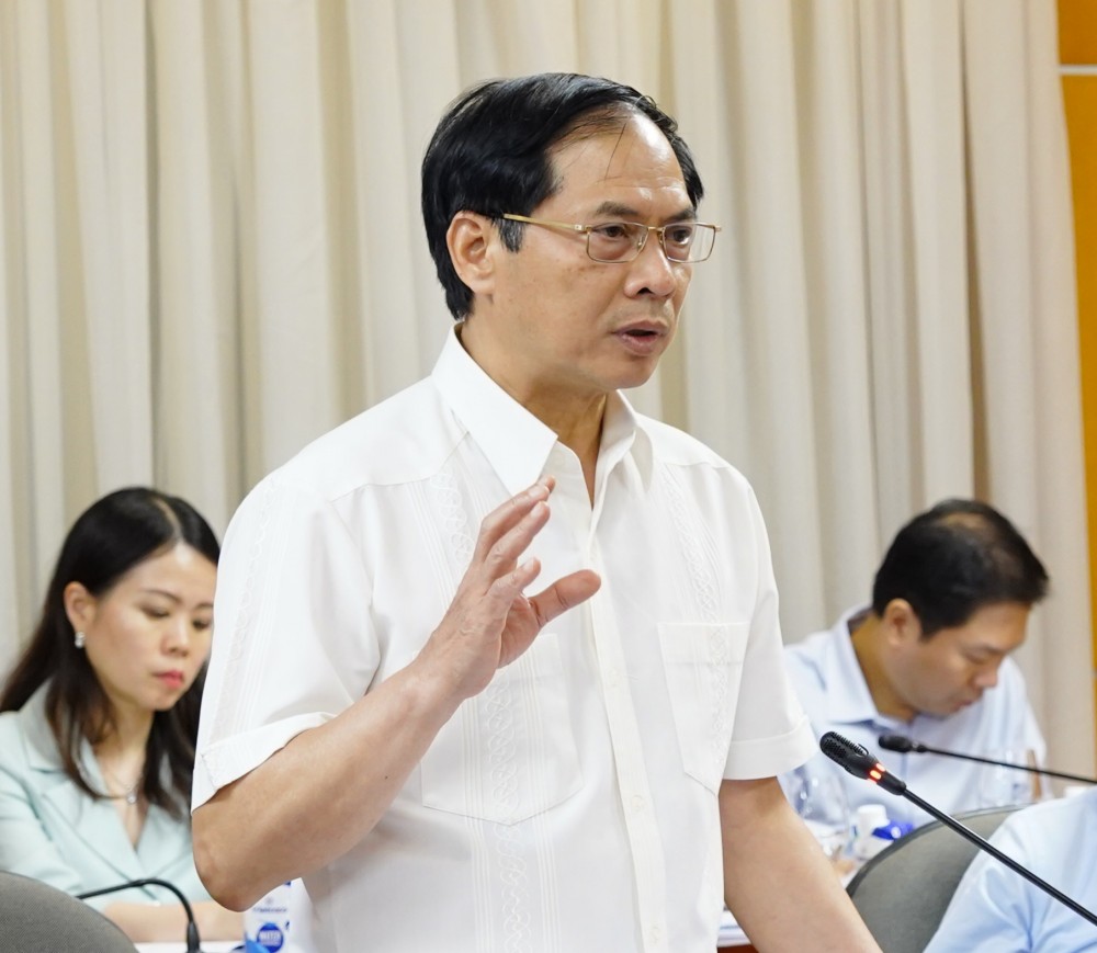 Bộ trưởng Bộ Ngoại giao, Bùi Thanh Sơn cho rằng, chiến dịch đẩy mạnh xuất khẩu trong đó, cần xây dựng chiến lược (trung và dài hạn)