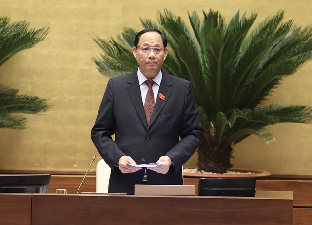 Phó Chủ tịch Quốc hội Trần Quang Phương phát biểu kết luận nội dung chất vấn đối với nhóm vấn đề thuộc lĩnh vực xây dựng