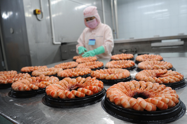 Xuất khẩu tôm sang Trung Quốc tăng kỷ lục hơn 60% trong năm 2022, đạt 664 triệu USD.