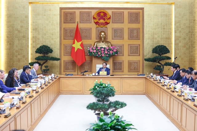 Thủ tướng đề nghị các bên tiếp tục tăng cường hợp tác thực chất, hiệu quả, bình đẳng, cùng có lợi, góp phần thúc đẩy quan hệ Việt Nam-Hoa Kỳ
