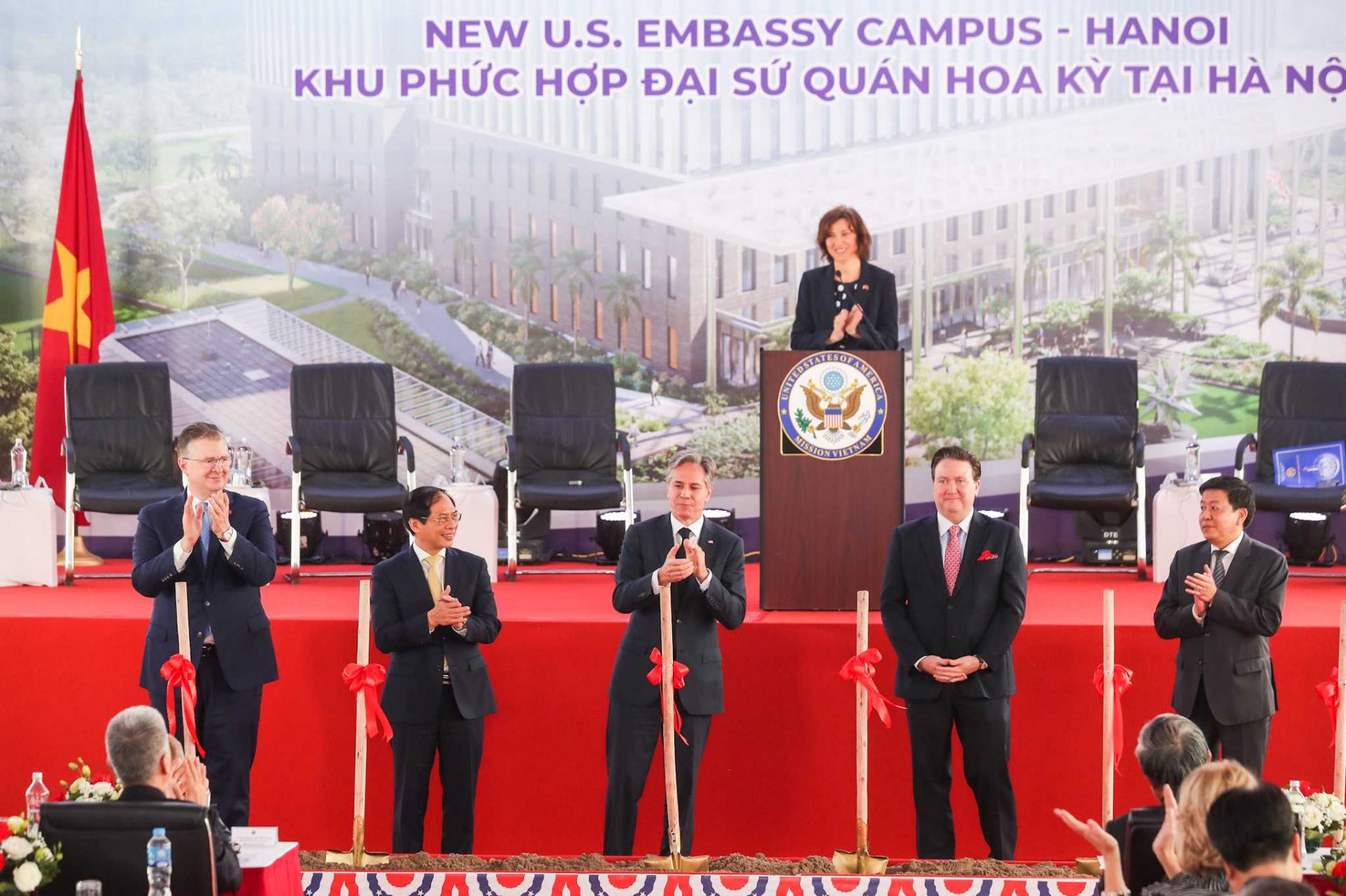 Lễ khởi công khu phức hợp Đại sứ quán mới của Hoa Kỳ tại quận Cầu Giấy, Hà Nội