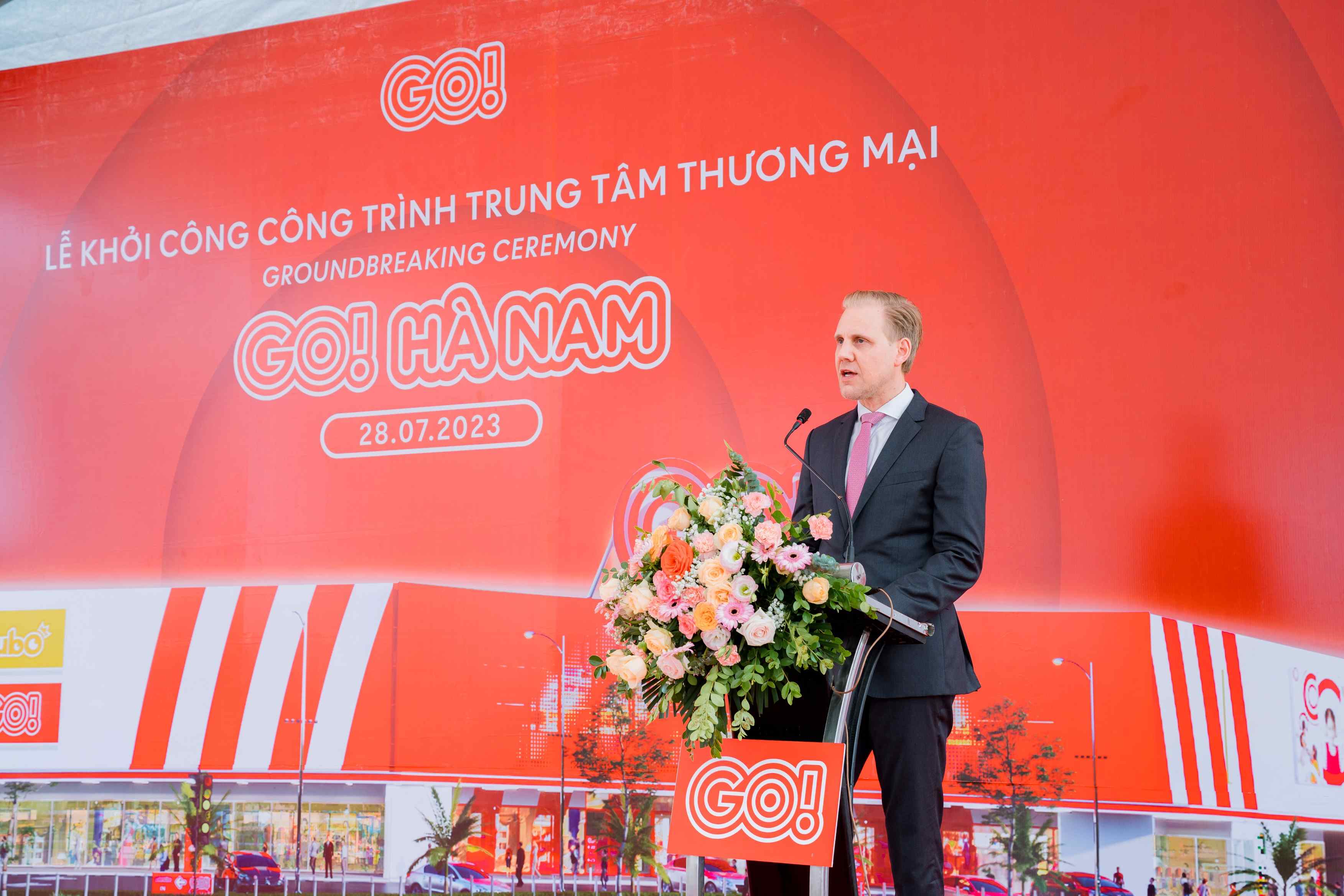 Tập đoàn Central Retail Việt Nam tại lễ khởi công Dự án Trung tâm thương mại và Đại siêu thị GO! Hà Nam.