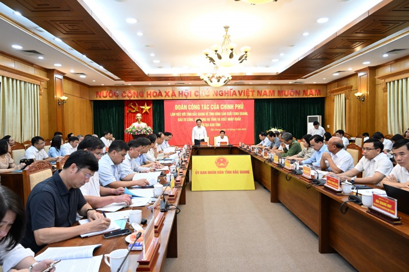Bộ trưởng Công thương làm việc với tỉnh Bắc Giang về 