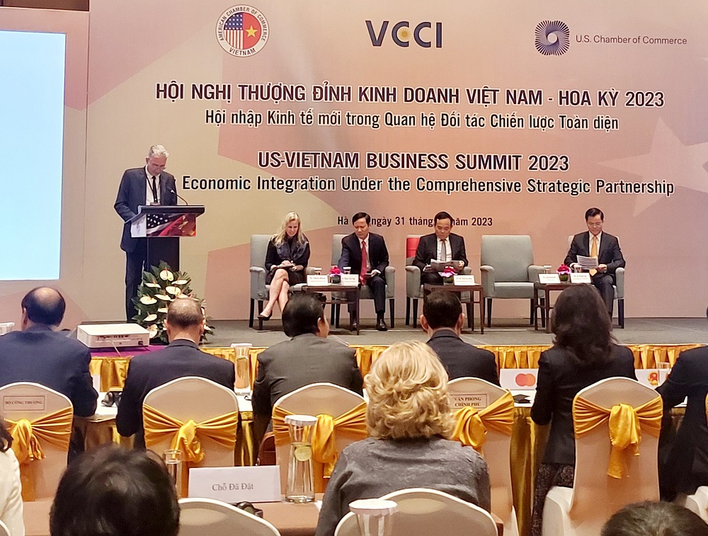 Phó thủ tướng Trần Lưu Quang dự Hội nghị Thượng đỉnh Kinh doanh Việt Nam-Hoa Kỳ 2023.