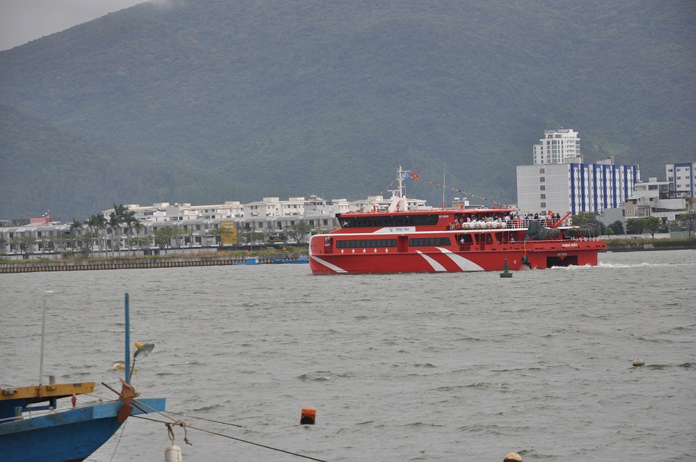 Tàu cao tốc sẽ rút ngắn thời gian di chuyển từ Đà Nẵng đến Lý Sơn chỉ hơn 2 giờ.