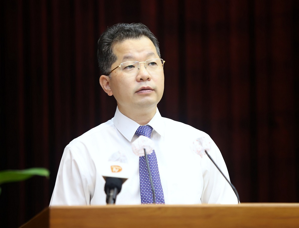 Bí thư Thành uỷ Đà Nẵng, ông Nguyễn Văn Quảng phát biểu chỉ đạo tại Hội nghị.