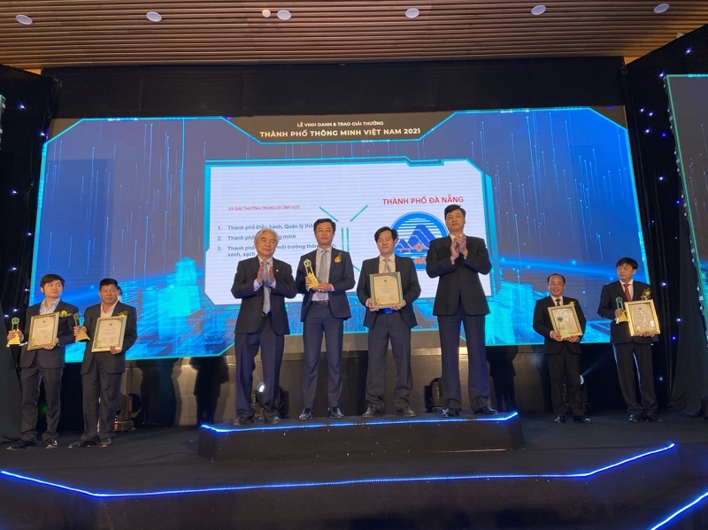 Thành phố Đà Nẵng lần thứ 2 vinh dự nhận được Giải thưởng Thành phố Thông minh Việt Nam 2021.