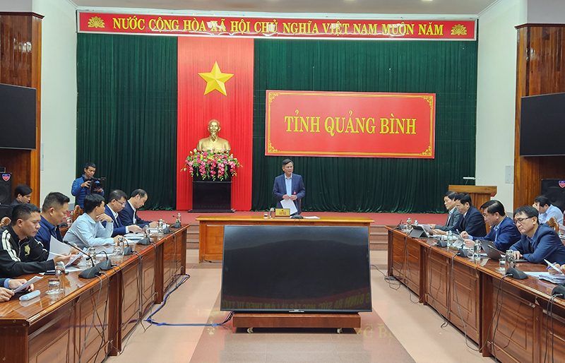 Chủ tịch UBND tỉnh Quảng Bình, ông Trần Thắng yêu cầu chuẩn bị chu đáo để khởi công đường bộ cao tốc Bắc - Nam phía Đông giai đoạn 2021 - 2025.
