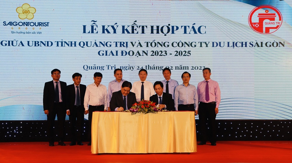 Tổng Công ty Du lịch Sài Gòn TNHH MTV (Saigontourist Group) và UBND tỉnh Quảng Trị đã tổ chức Lễ ký kết hợp tác phát triển du lịch, giai đoạn 2023-2025.