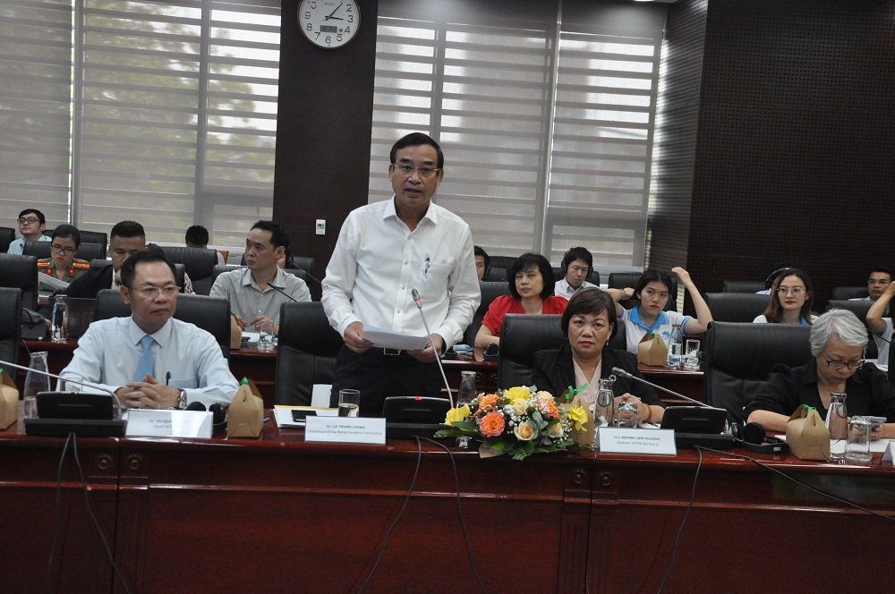 Chủ tịch thành phố Đà Nẵng, ông Lê Trung Chinh phát biểu tại Hội thảo.