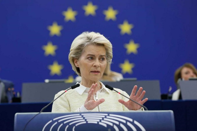 Bà Ursula von der Leyen, Chủ tịch Ủy ban châu Âu. Ảnh: AFP