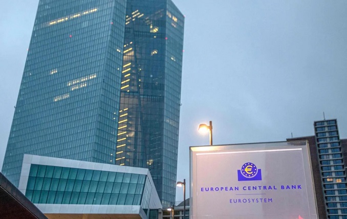 Trụ sở ngân hàng Trung ương châu Âu (ECB) tại Frankfurt, Đức. Ảnh: AFP