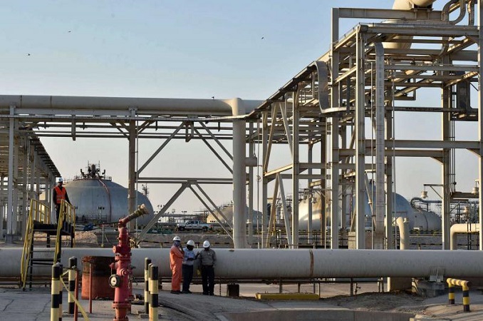 Một góc nhà máy lọc dầu Abqaiq của Tập đoàn năng lượng Saudi Aramco, Saudi Arabia. Ảnh: AFP