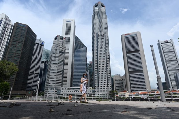 kinh tế Singapore được dự báo tăng trưởng từ 0,5 - 2,5% trong năm 2023. Ảnh: AFP