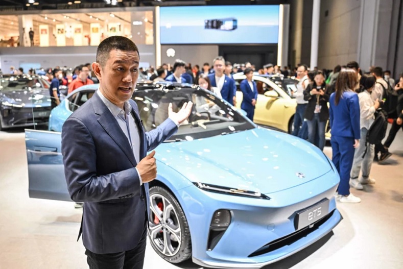 Trong bối cảnh cạnh tranh trong nước ngày càng tăng, nhiều hãng xe điện Trung Quốc đặt ưu tiên hàng đầu là thúc đẩy bán hàng sang thị trường châu Âu. Ảnh: AFP 