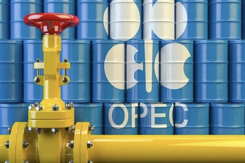 Tháng 11 năm ngoái, các quốc gia tham gia liên minh OPEC+ ra chính sách cắt giảm tổng sản lượng 2 triệu thùng/ngày cho đến cuối năm 2024. Ảnh: AFP