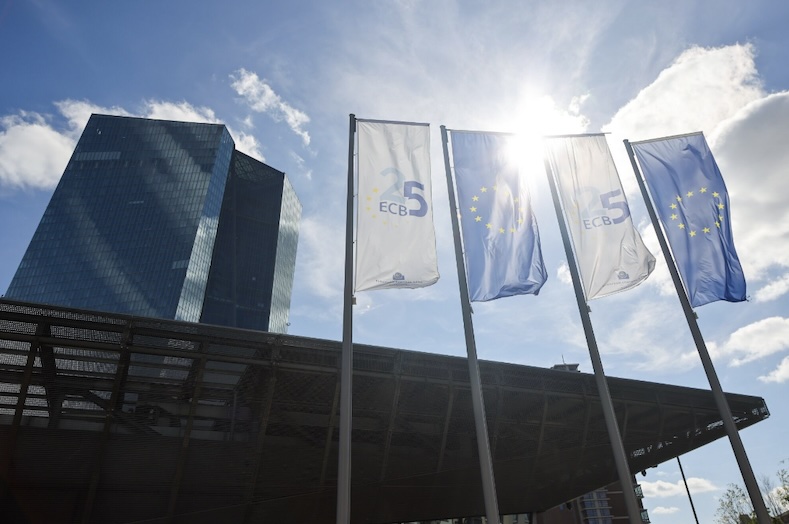 Trụ sở ngân hàng Trung ương châu Âu (ECB) tại Frankfurt, Đức. Ảnh: Bloomberg
