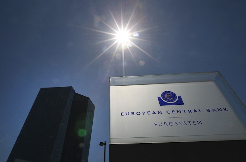 Trụ sở ngân hàng Trung ương châu Âu (ECB) tại Frankfurt am Main, miền Tây nước Đức. Ảnh: AFP