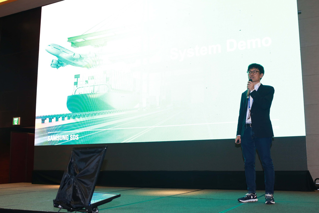 Ông Kim Dongkyun, Trưởng bộ phận Smart Loigistics của Samsung SDS khu vực châu Á- Thái Bình Dương chia sẻ về Cello Square