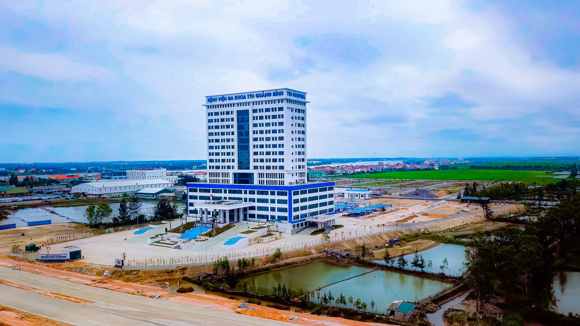 Bệnh viện đa khoa TTH Quảng Bình có tổng mức đầu tư 750 tỷ đồng.