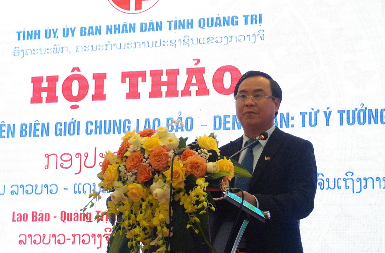 Chủ tịch UBND tỉnh Quảng Trị Võ Văn Hưng phát biểu khai mạc 