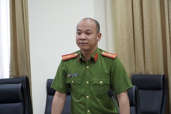 Ông Nguyễn Thành Hưng, Phó trưởng phòng Cảnh sát hình sự, Công an TP.HCM. Ảnh: Vũ Quyền.