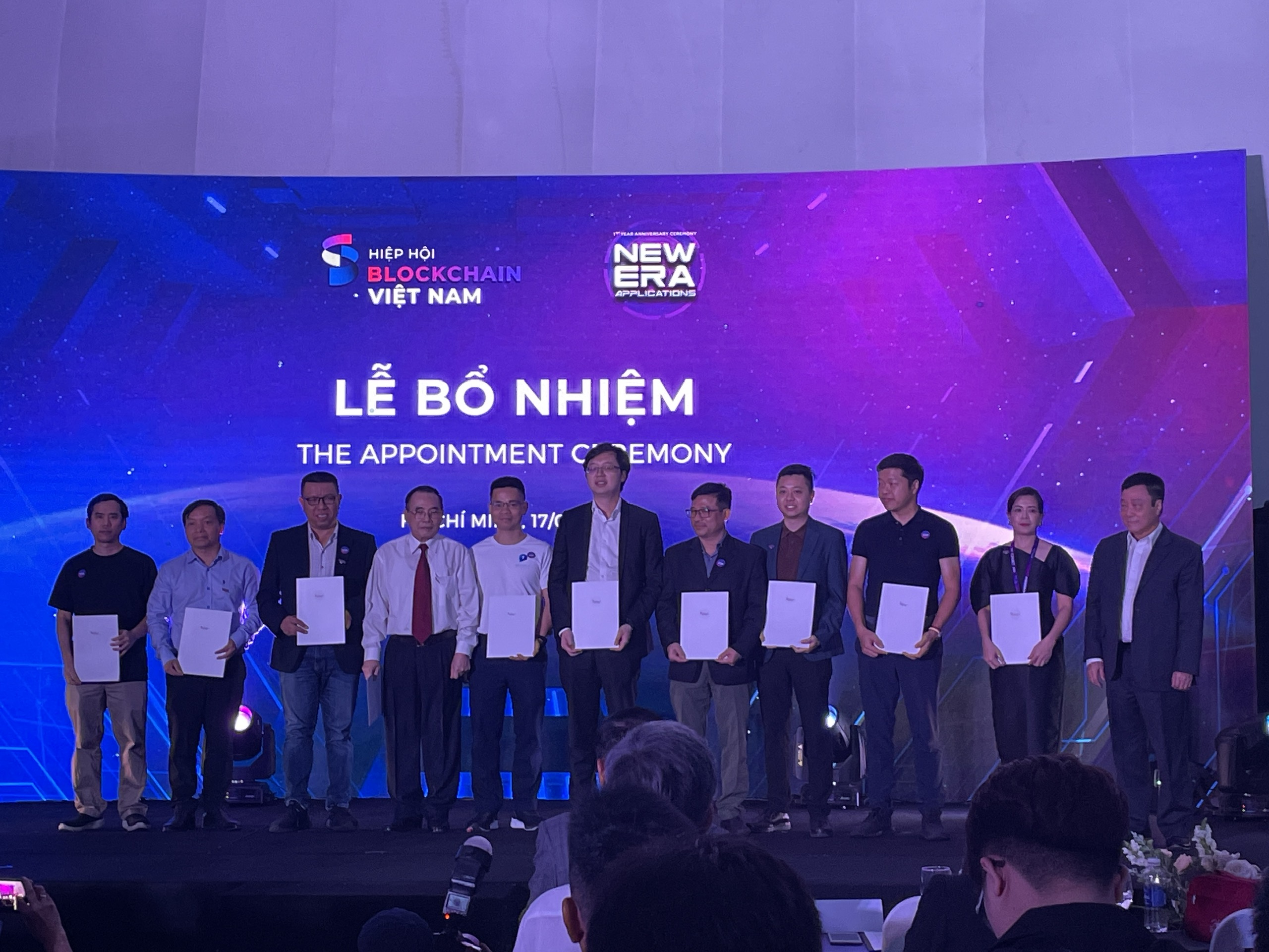 Lễ kỷ niệm một năm thành lập Hiệp hội Blockchain Việt Nam.