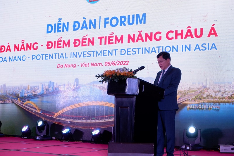Ông Trần Phước Sơn, Phó chủ tịch UBND TP. Đà Nẵng phát biểu tại sự kiện. Ảnh