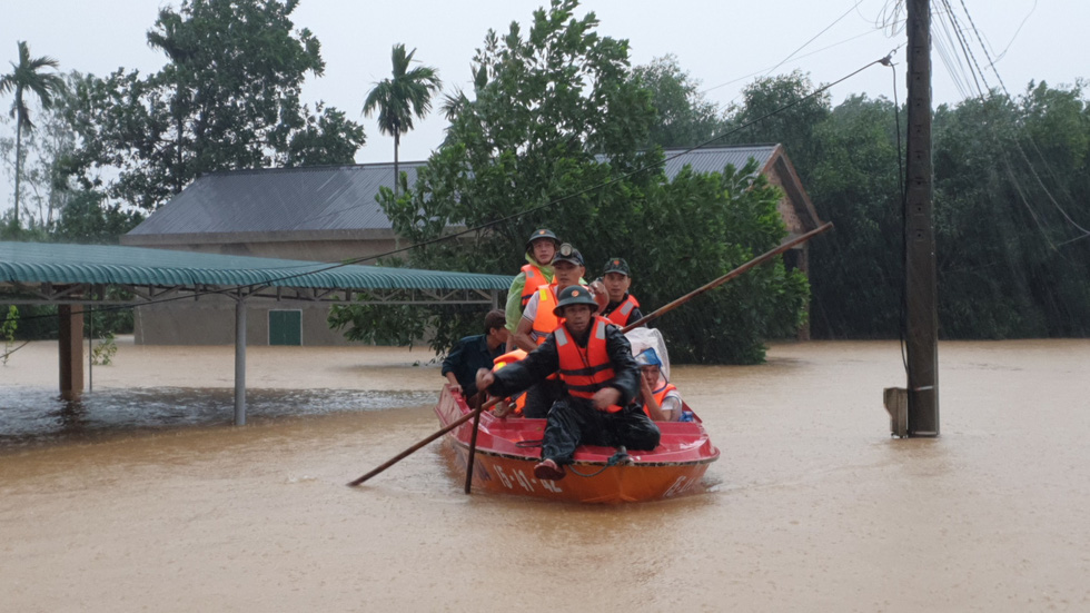 Hình ảnh lũ lụt ở Quảng Trị năm 2020 - Ảnh: PHƯỚC TUẦN