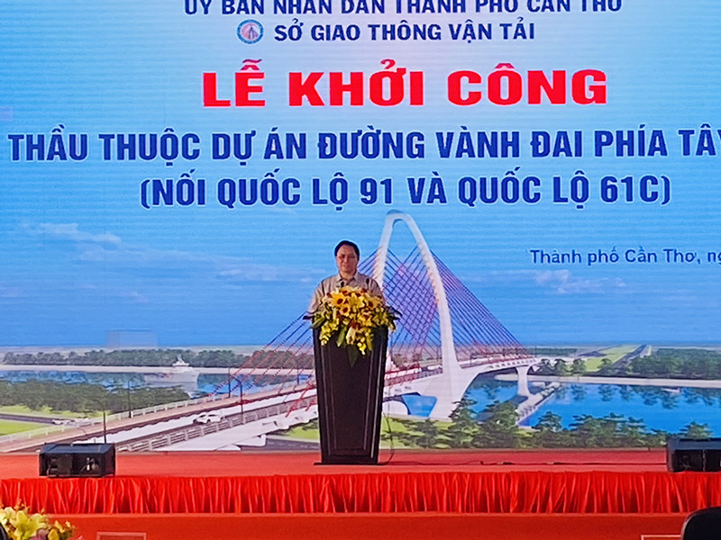 Thủ tướng Phạm Minh Chính phát biểu chỉ đạo tại Lễ khởi công.
