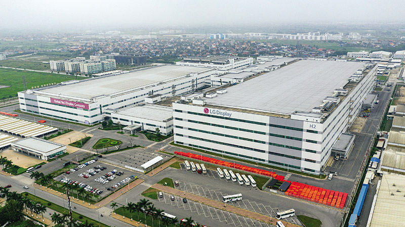 Tập đoàn LG (Hàn Quốc) có 7 Dự án tại Khu công nghiệp Tràng Duệ (Hải Phòng). Ảnh: Đức Thanh