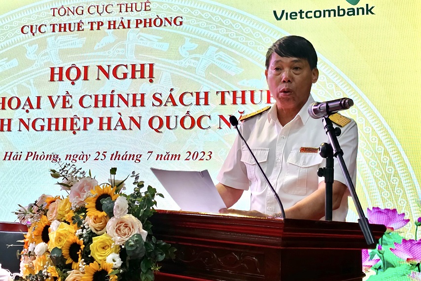 Ông Hà Văn Trường, Cục trưởng Cục Thuế TP. Hải Phòng. Ảnh Thanh Sơn
